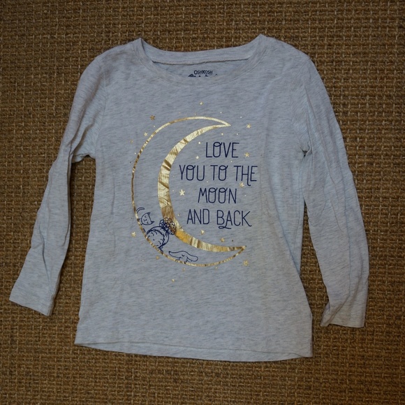 Girls Size 3T OshKosh B'gosh Grey Long Sleeve Shirt - Picture 1 of 3